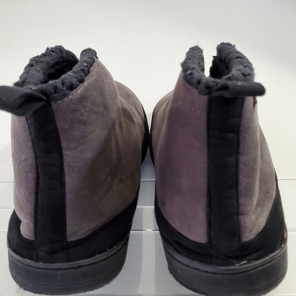 Dearfoams Microsuede Boot Slipper with Mudguard Size Large 11-12 - Picture 6 of 11